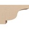 Ekena Millwork 4"W x 12"D x 8"H Classic Newport Rough Cedar Woodgrain TimberThane Corbel, Primed Tan CORUR04X12X08NEWRCPR - alternate 5